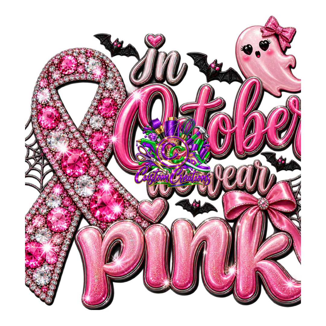 In October We Wear Pink (Ghost) Digital Design File