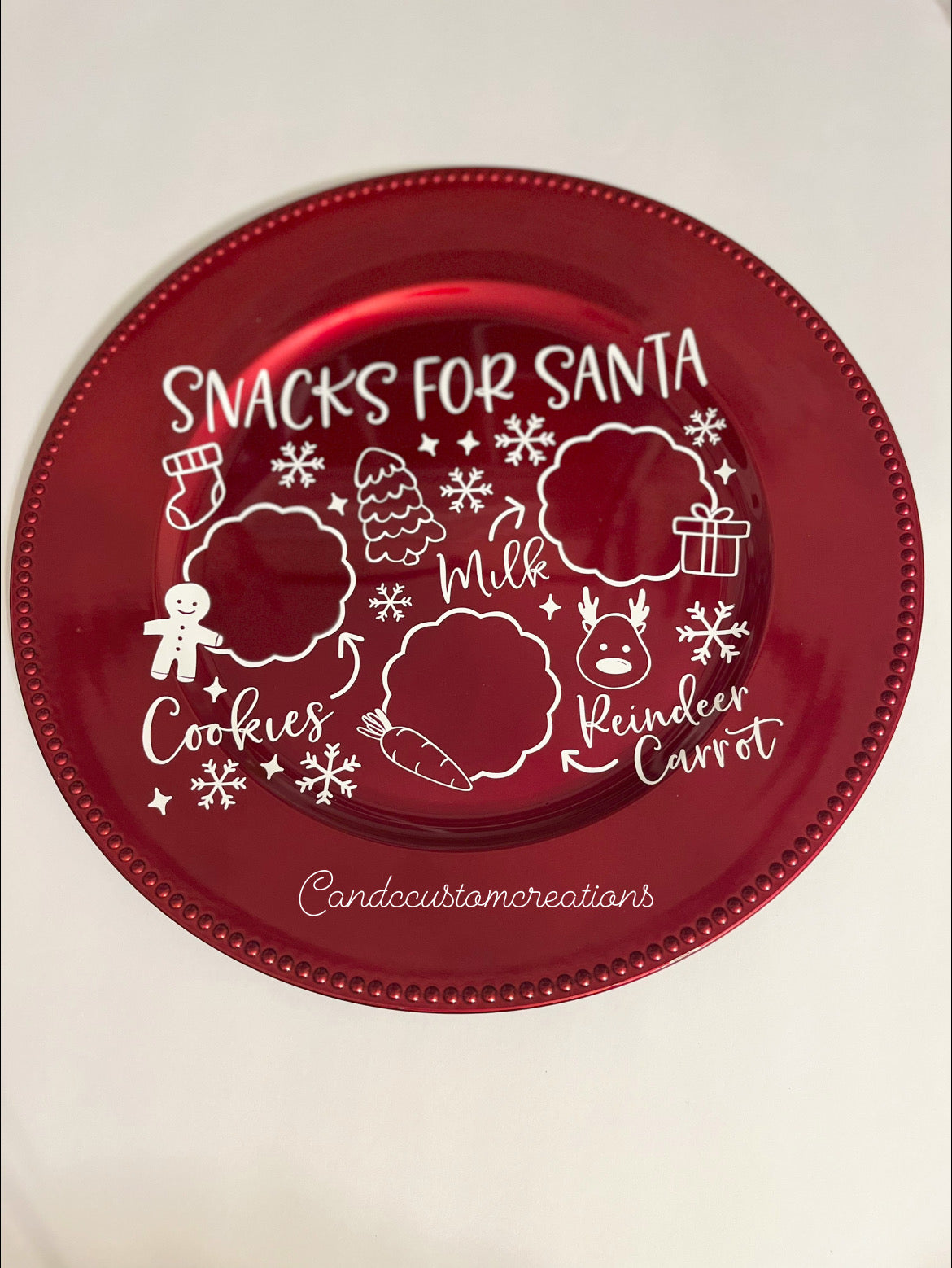 Santa snack tray