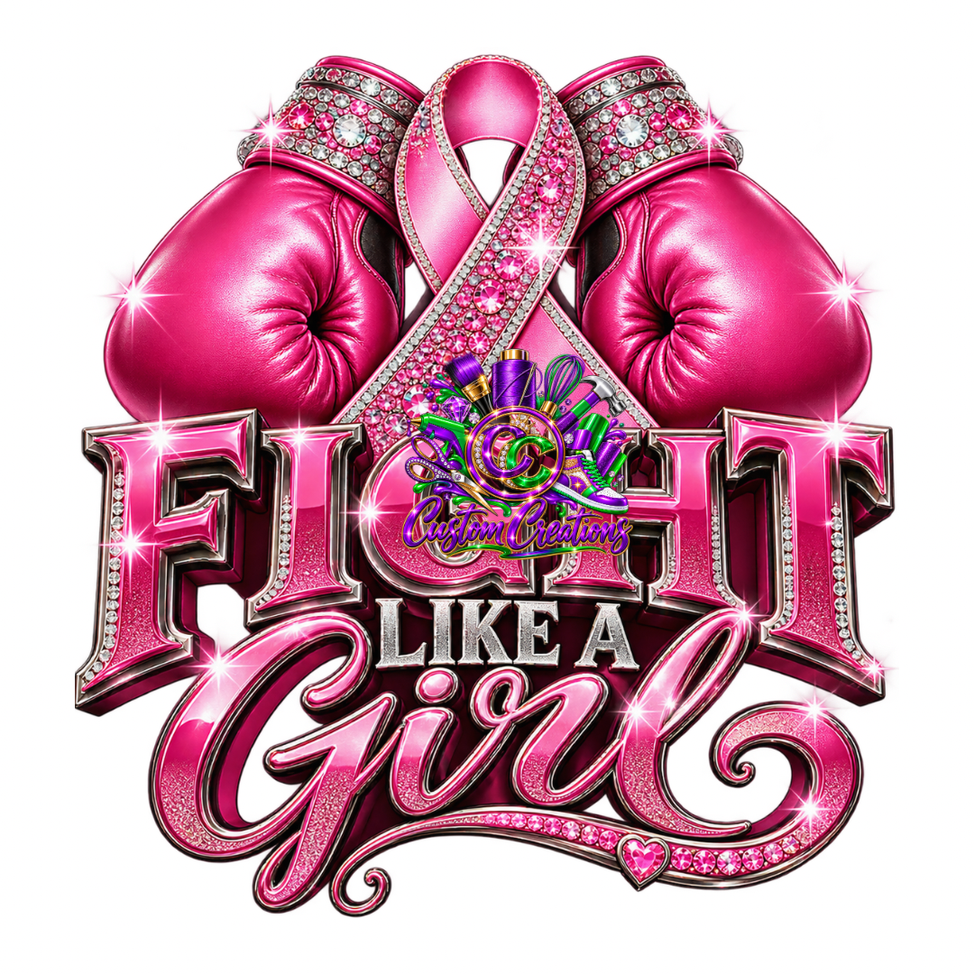 Fight Like a Girl (Boxing Gloves) Transfer