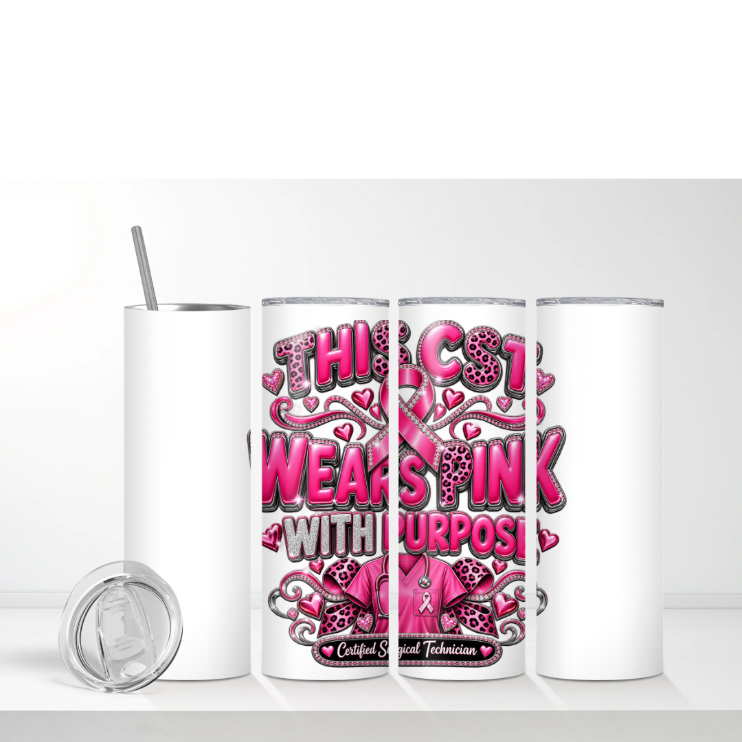 Custom Breast Cancer Awareness Tumbler
