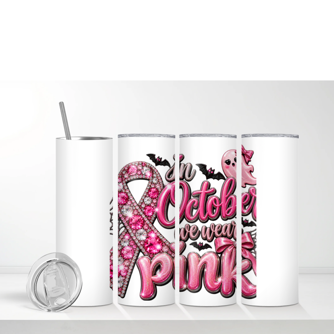 Custom Breast Cancer Awareness Tumbler