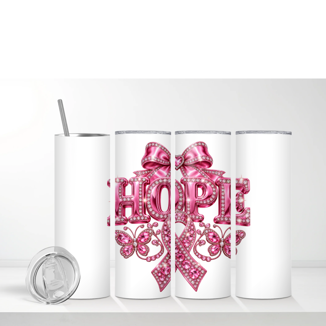 Custom Breast Cancer Awareness Tumbler
